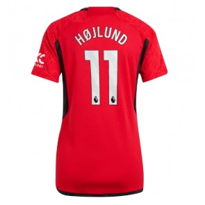 Manchester United Rasmus Hojlund #11 Replica Home Stadium Shirt for Women 2023-24 Short Sleeve